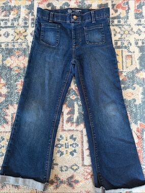 Girls Dark Blue Wide-Leg Jeans FITS girls Sz 8 years